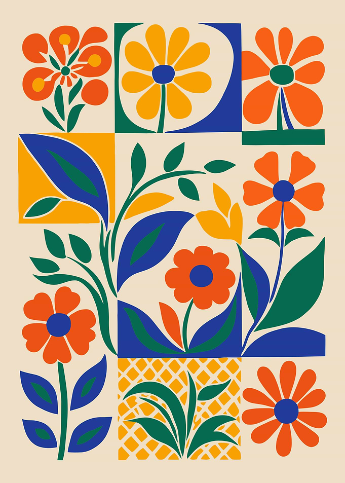 Retro Flowers 60s