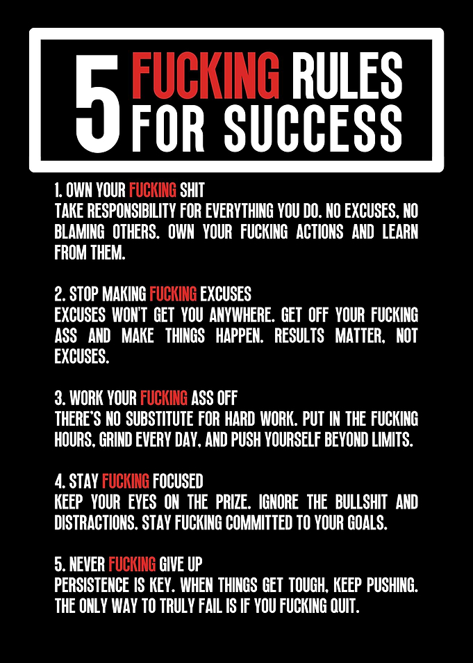 5 Rules For Success