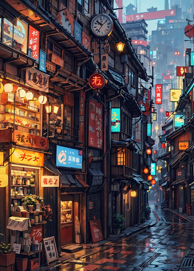cyberpunk street