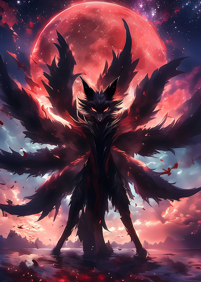 Bloodmoon Kitsune Fox