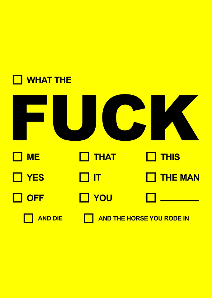 Funny Signs Fuck Guide