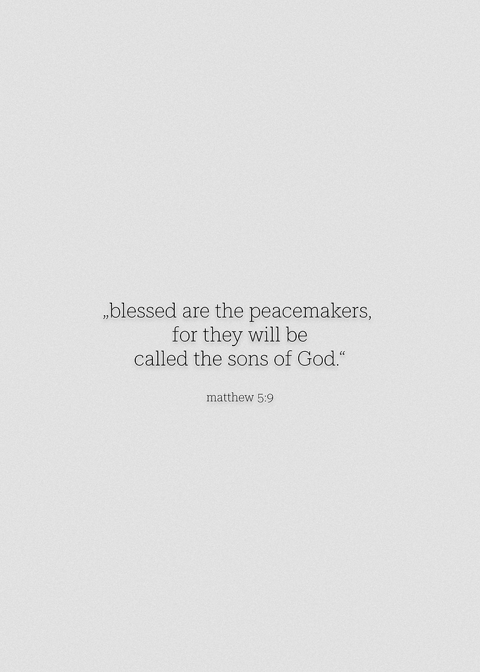 matthew 5 verse 9