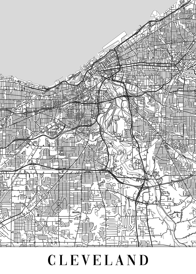 Cleveland White Map