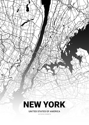 New York City USA Map