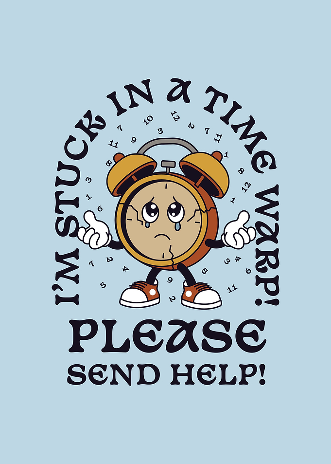 Stuck in Time Alarm Clock