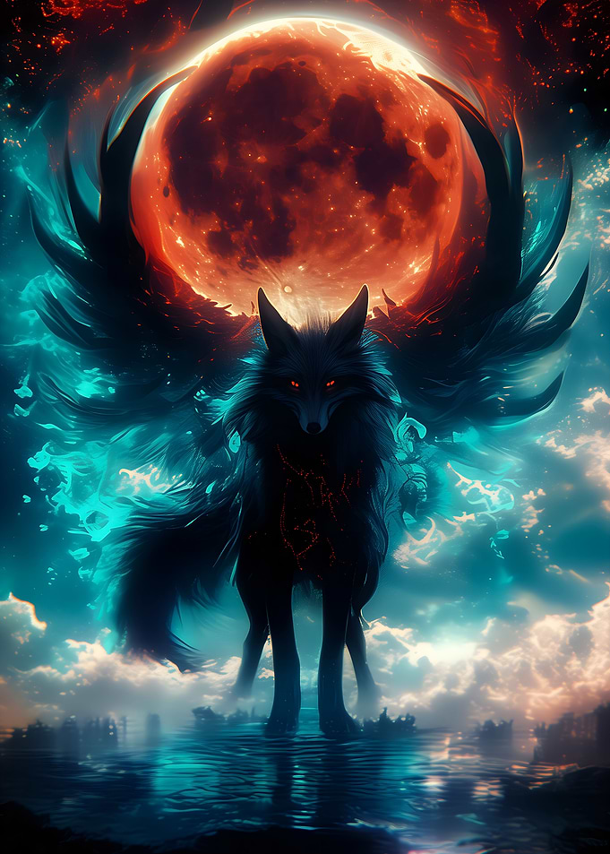 Misty Bloodmoon Kitsune
