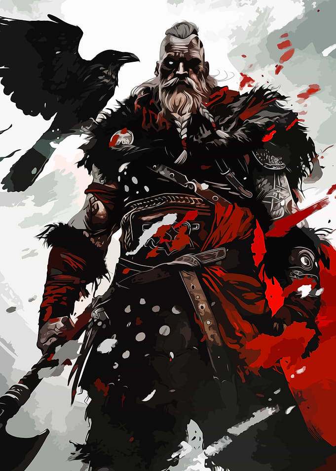Viking and the Crow