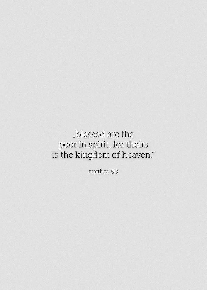 matthew 5 verse 3