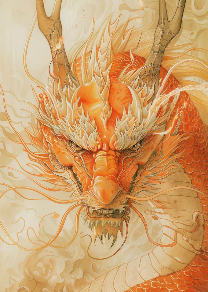 Orange Legendary Dragon