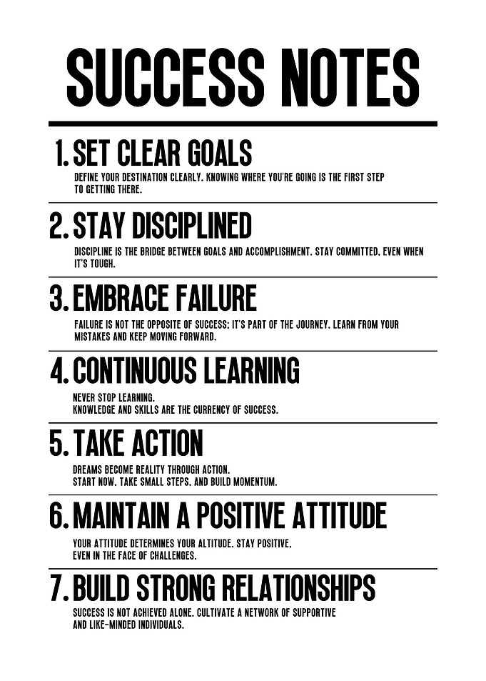 Success Notes