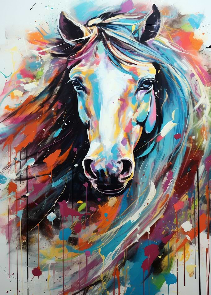 Horse Geometric Art