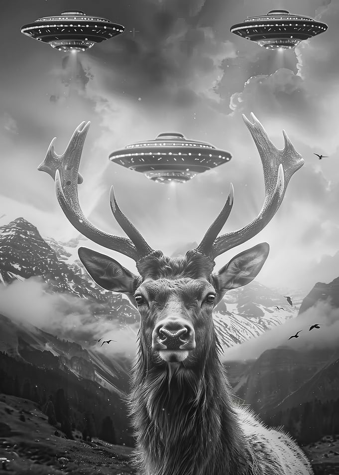UFO Alien Elk
