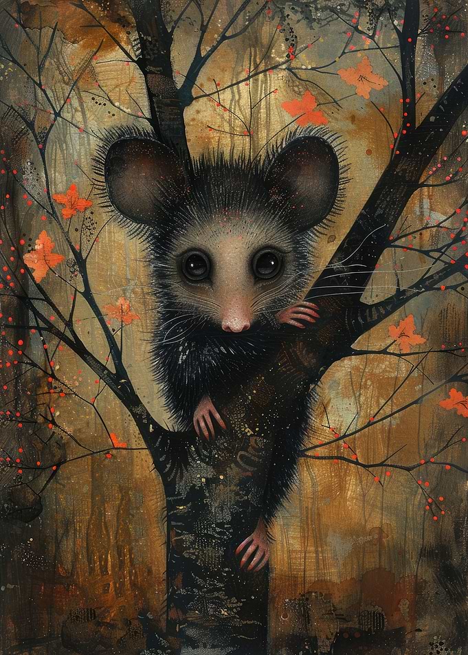 Possum in Autumn