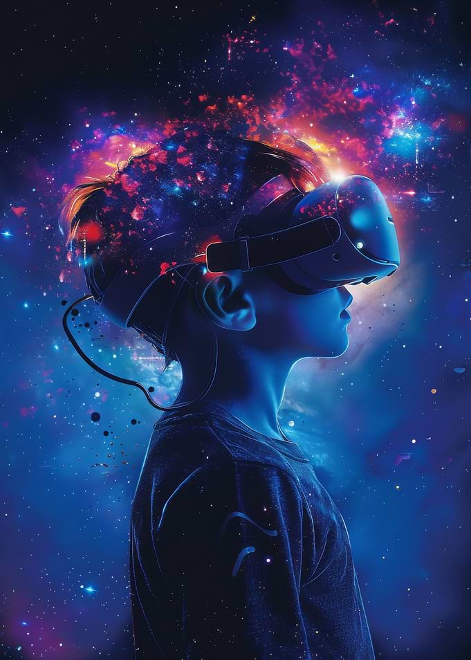 Kid Game Galaxy Silhouette