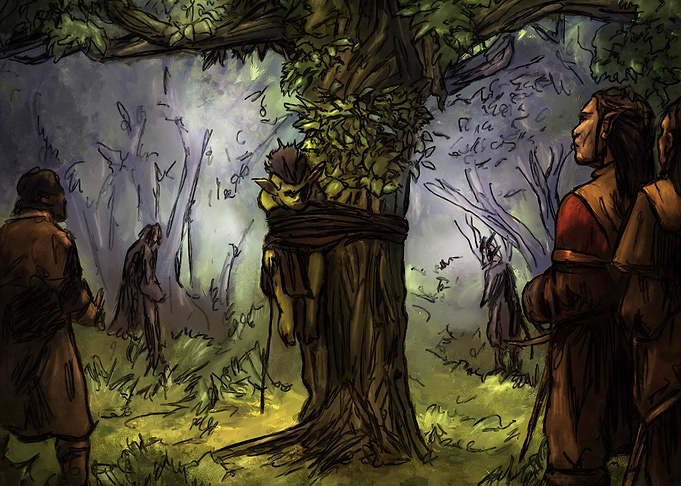 Captured Goblin at Dawn
