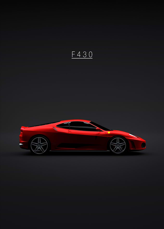 2004 ferrari f430 Red