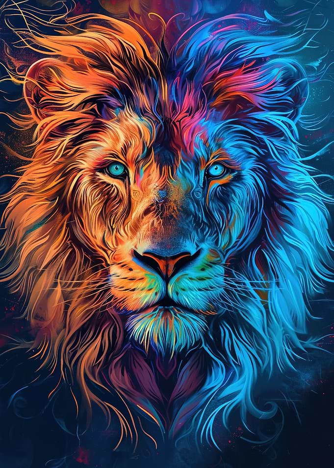 lion king head poster