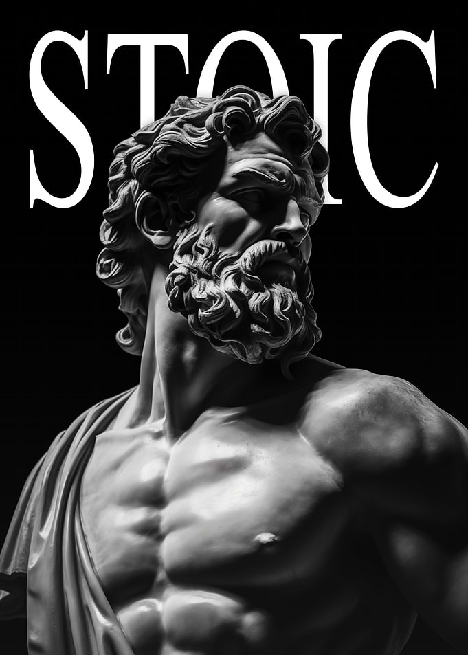 Stoic Text Sculpture