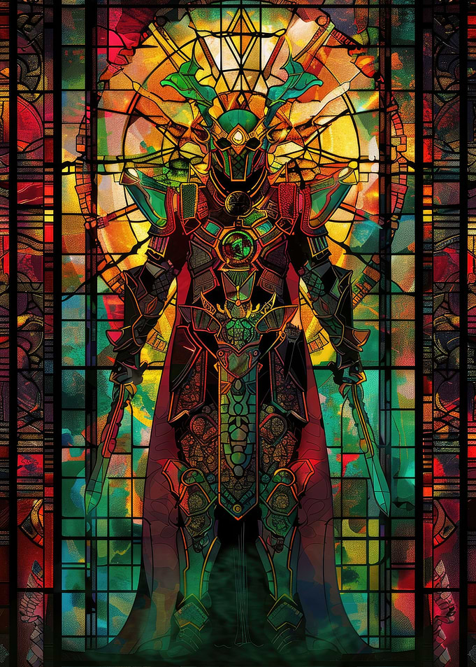 Stained Glass Warrior
