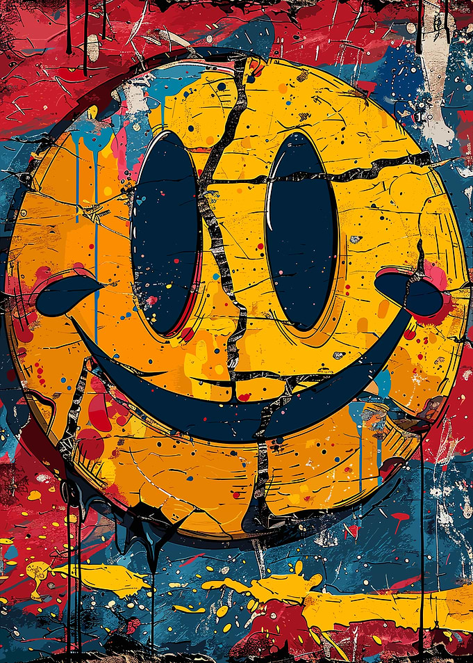 Smiling Faces Crazy Colors