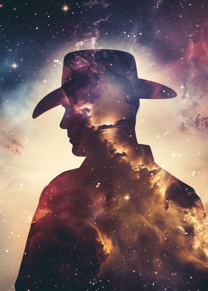 Cowboy Galaxy Silhouette