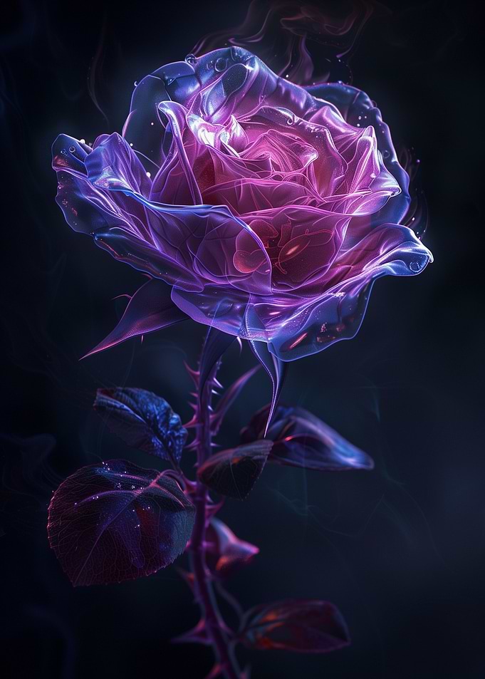 Cosmic Rose Flower