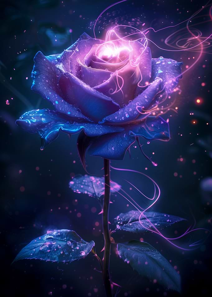 Cosmic Rose Flower