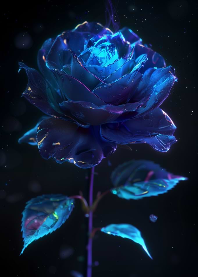 Cosmic Rose Flower