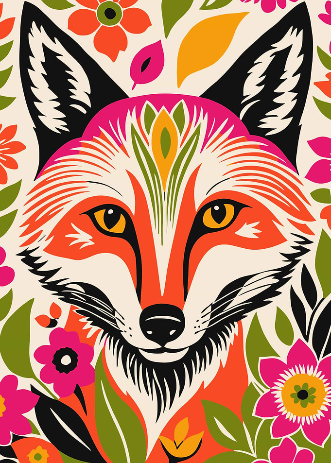 Bohemian Cute Fox
