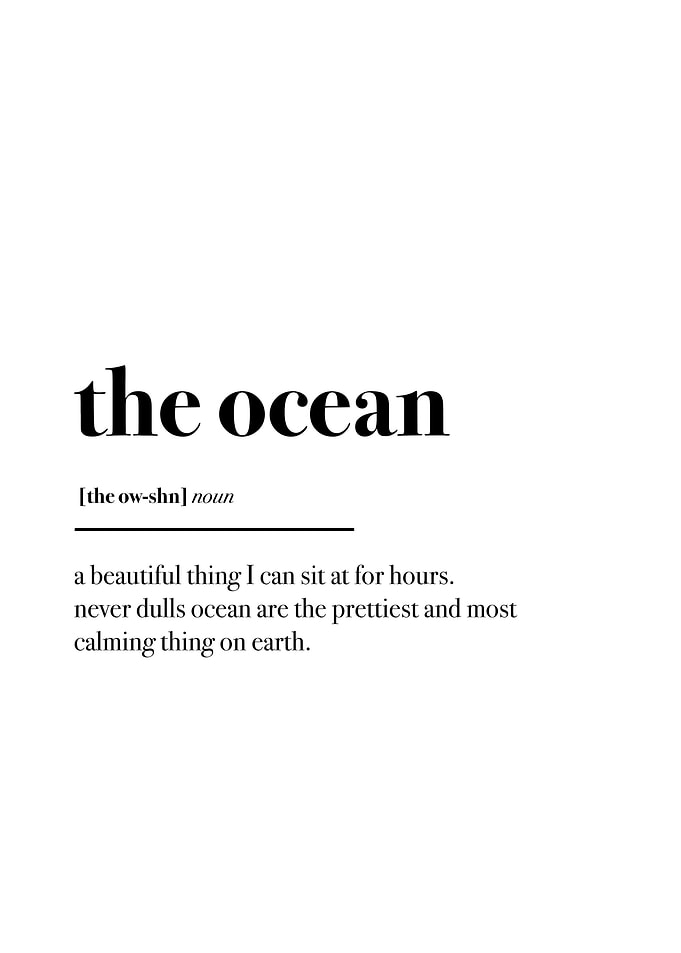 The ocean