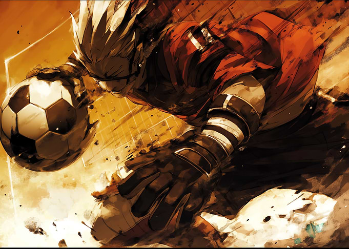 Anime football Goalkeeper