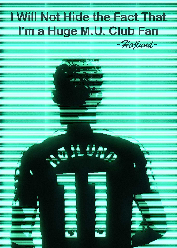 Rasmus Hojlund Retro Art