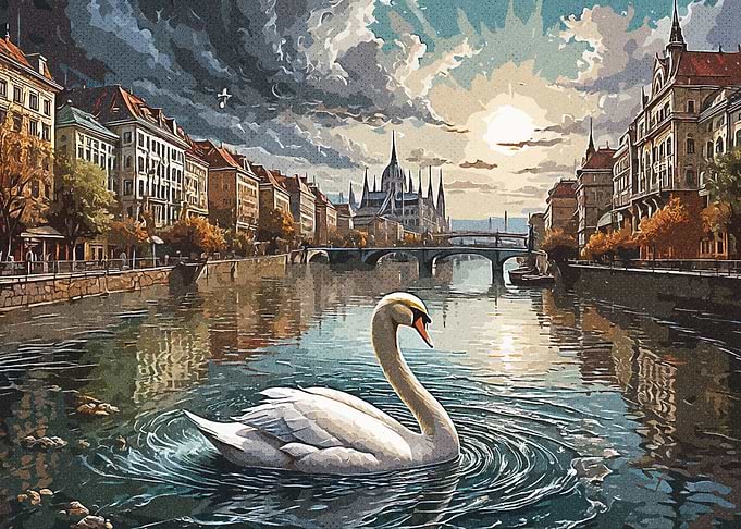 Swimming Duck
