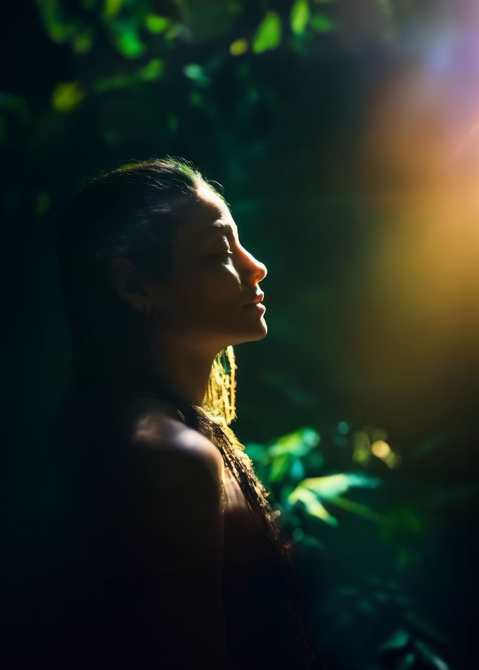 Ayahuasca girl rainforest
