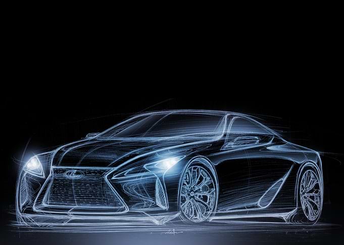 Lexus LC sketch