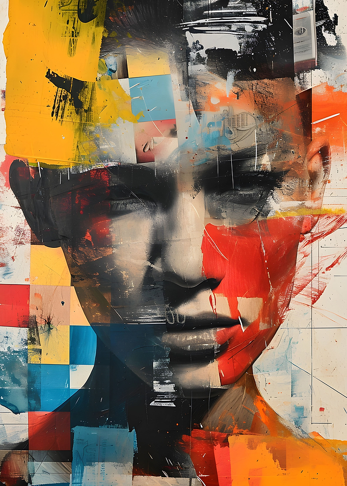 Newspaper Woman Art