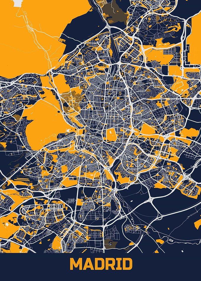 Map of Madrid