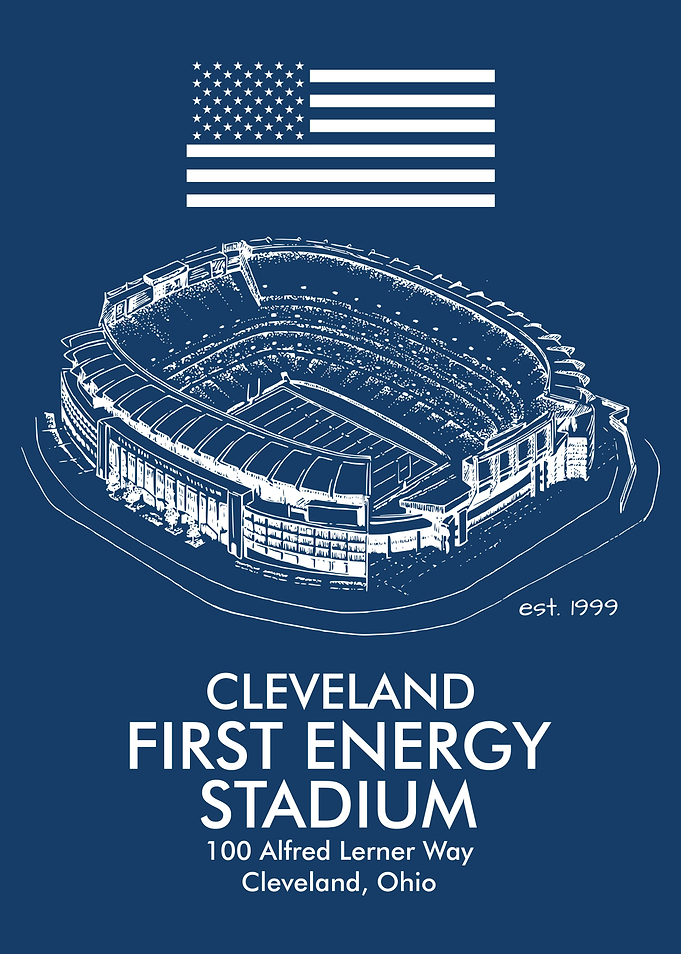 CLEVELAND STADIUM PORTRAIT