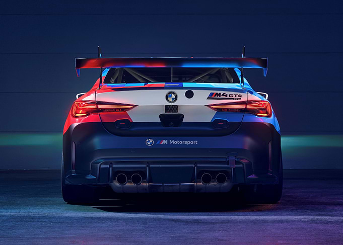 BMW M4 GT4 EVO REAR VIEW