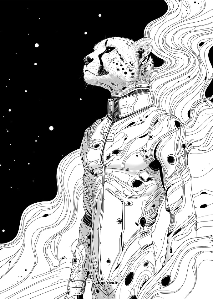 Cheetah in Space