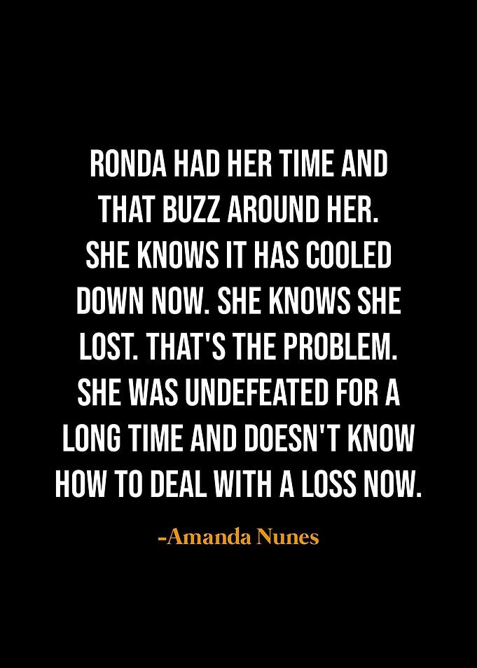 Amanda Nunes quotes