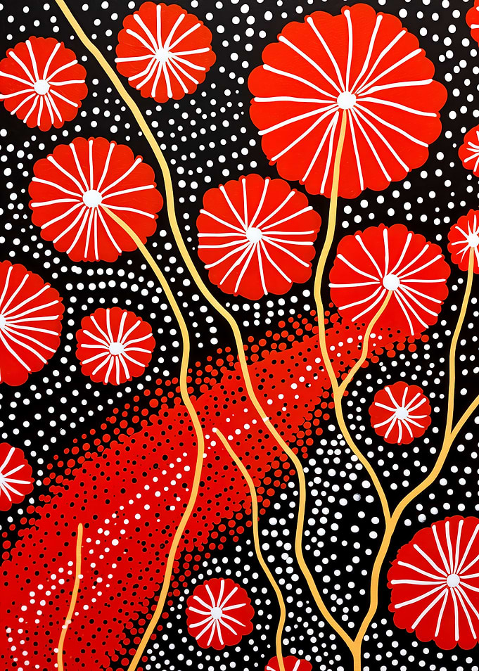 Floral Dot Display