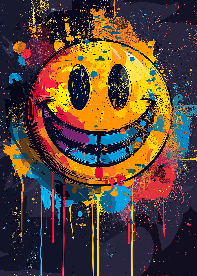 Smiles on Colorful Faces