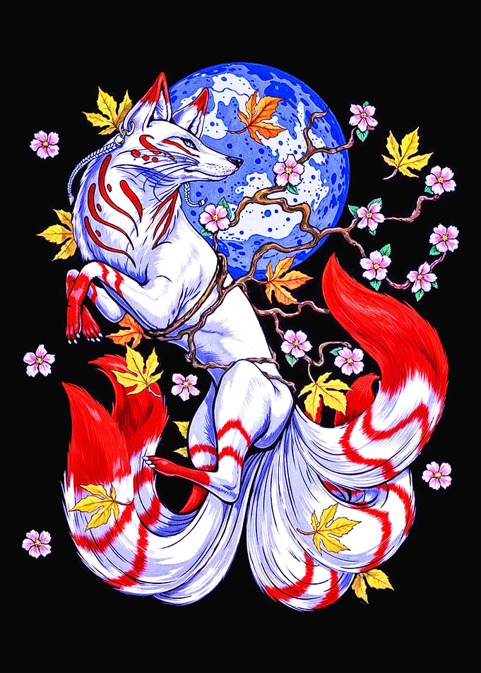 kitsune fox animal