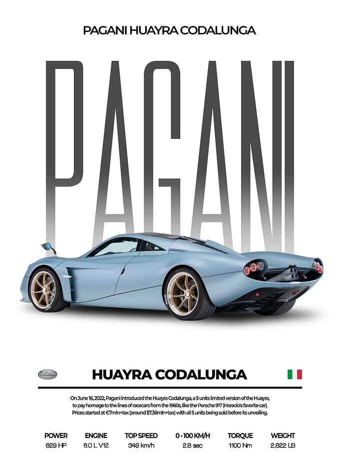 Pagani Huayra Codalunga