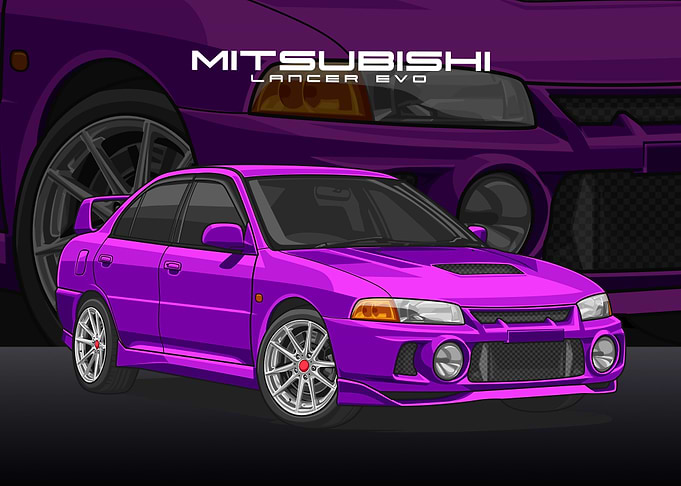 Mitsubishi Lancer violet