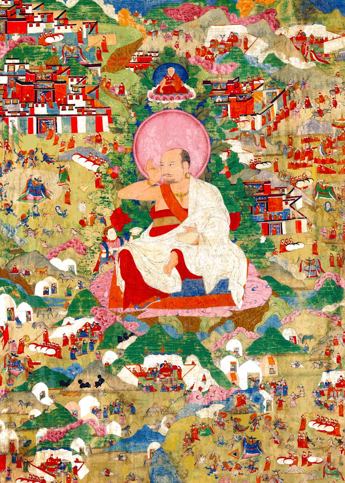Life Scenes Buddhist Art