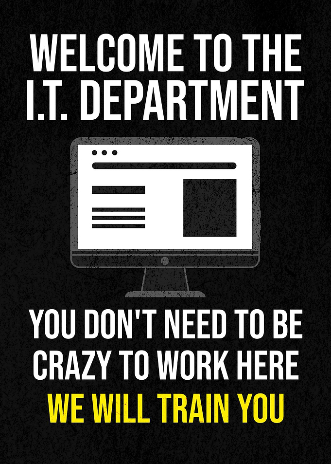 WELCOME IT DEPT