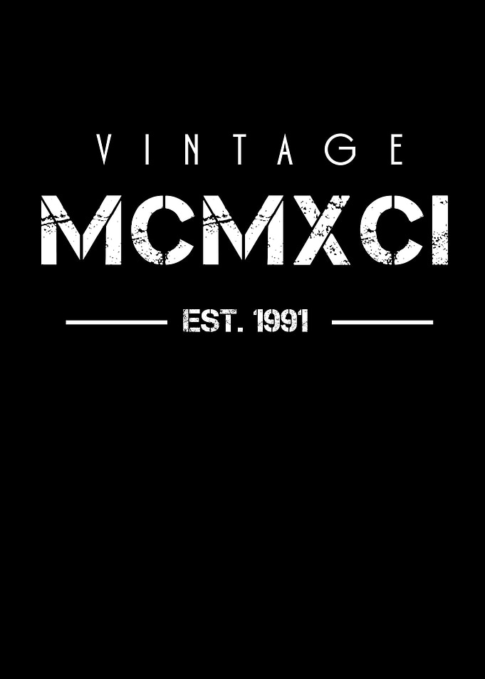 Born in 1991 Roman Numeral