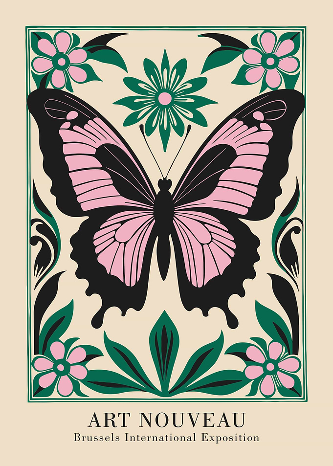 Art Nouveau Butterfly
